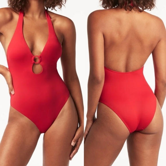 SEA LEVEL Australia Red Keyhole Swimsuit! Retail $138 - Picture 7 of 7